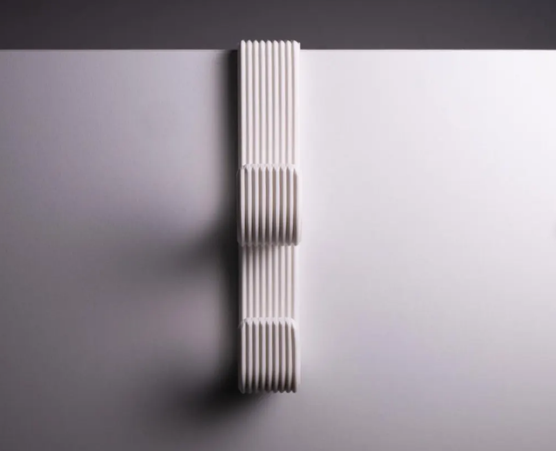 Minimalistisches Wandhaken-Set (3er) – Geriffeltes Design in Verschiedene Farben