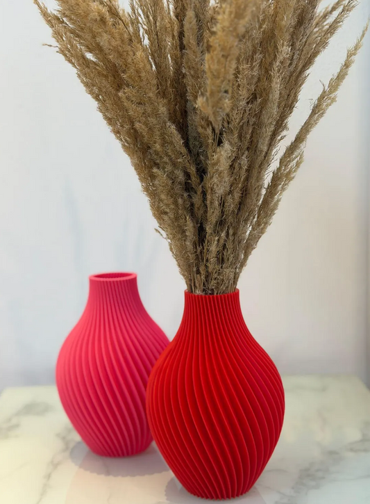 Minimalistische Spiralvase aus 3D-Druck – stilvolle Deko für moderne Wohnräume