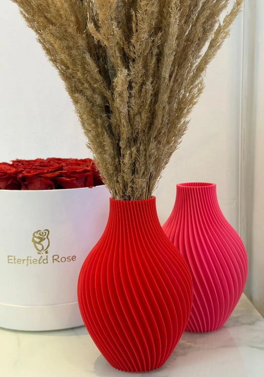 Minimalistische Spiralvase aus 3D-Druck  – stilvolle Deko für moderne Wohnräume