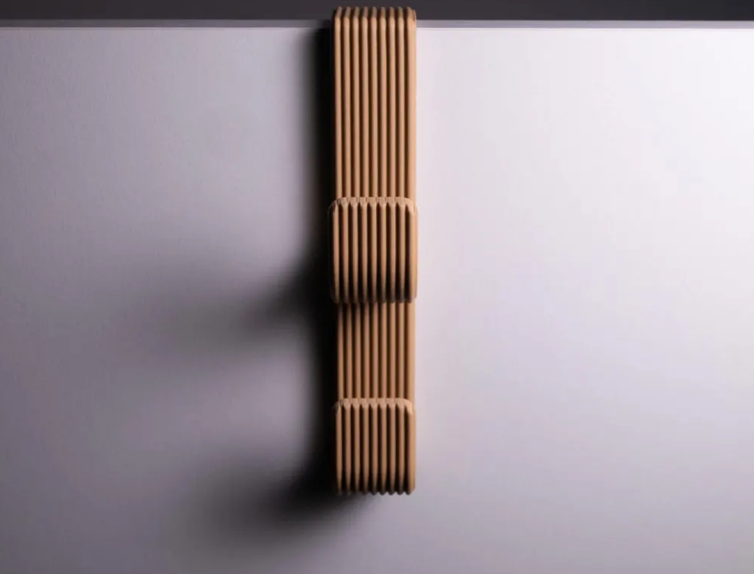 Minimalistisches Wandhaken-Set (3er) – Geriffeltes Design in Verschiedene Farben