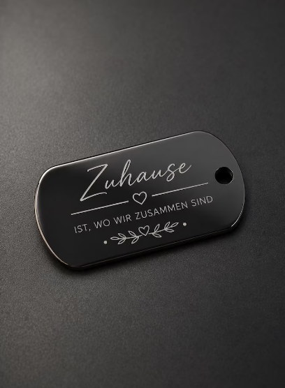 Personalisierter Militär Anhänger | Dog Tag Kette mit Gravur | Edelstahl Geschenk