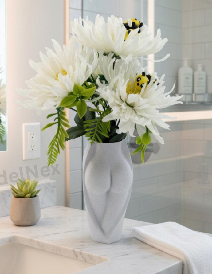 Moderne Körper Vase | Frauenkörper Vase | Dekovase modern | Design Vase aus 3D-Druck | Geschenk für Frauen | Butt Vase