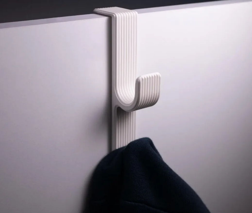 Minimalistisches Wandhaken-Set (3er) – Geriffeltes Design in Verschiedene Farben