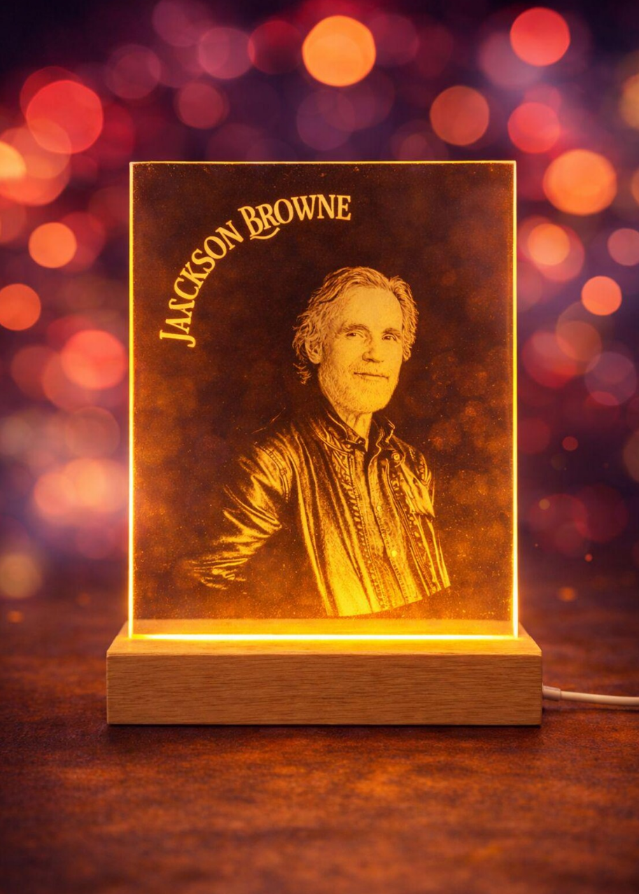 Personalisierte LED Acryl Fotolampe – Lasergravur Geschenk, Jahrestag Geschenk