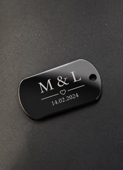 Personalisierter Militär Anhänger | Dog Tag Kette mit Gravur | Edelstahl Geschenk