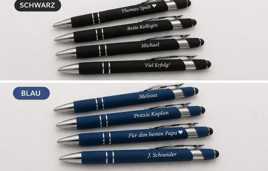 Metall 4 Farben Personalisierbarer Kugelschreiber – Individuell graviert